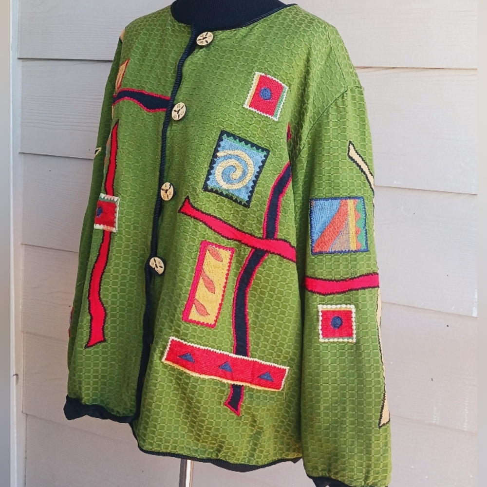 Maggie Barnes Patchwork Jacket - image 8